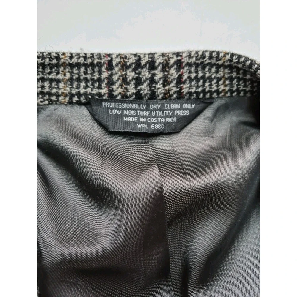 Pierre Cardin Mens Wool Sports Coat 46R Multicolor Plaid 2 Button Vintage G501